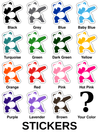 Dabbing Panda Stickers